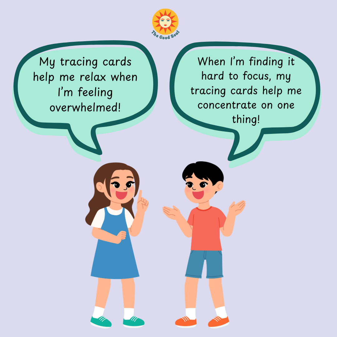 10 Finger Tracing Calming Cards