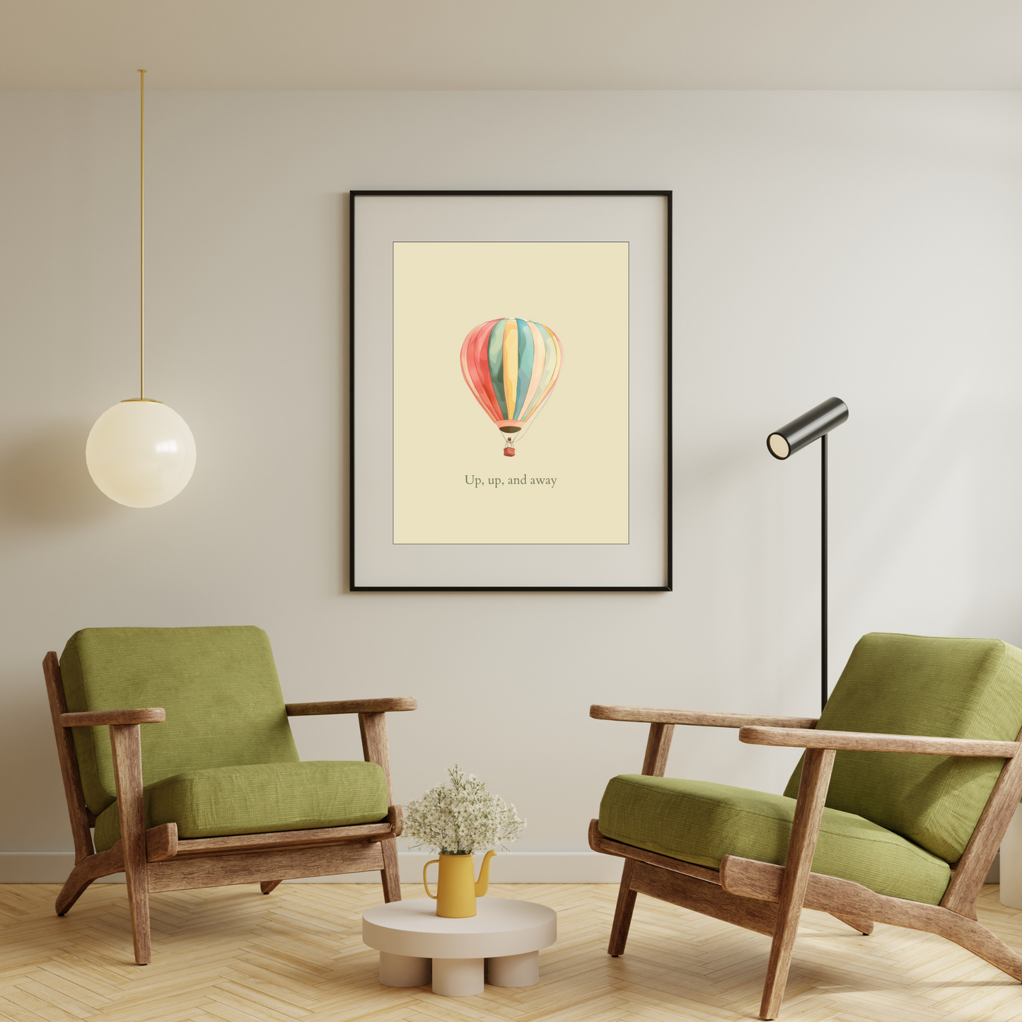 Up, up, and away - Hot Air Balloon Poster
