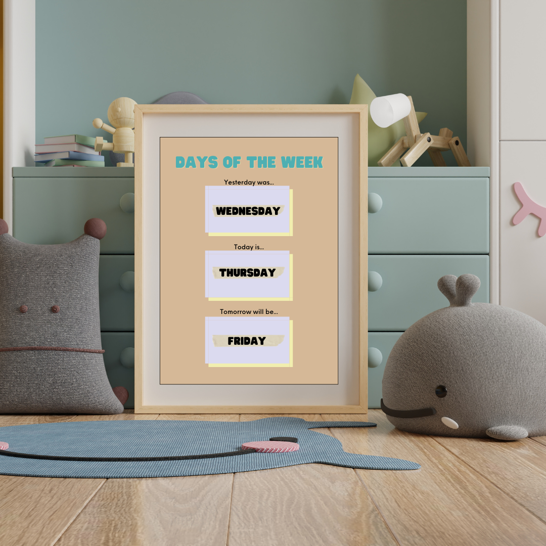 Days Of The Week Poster Set