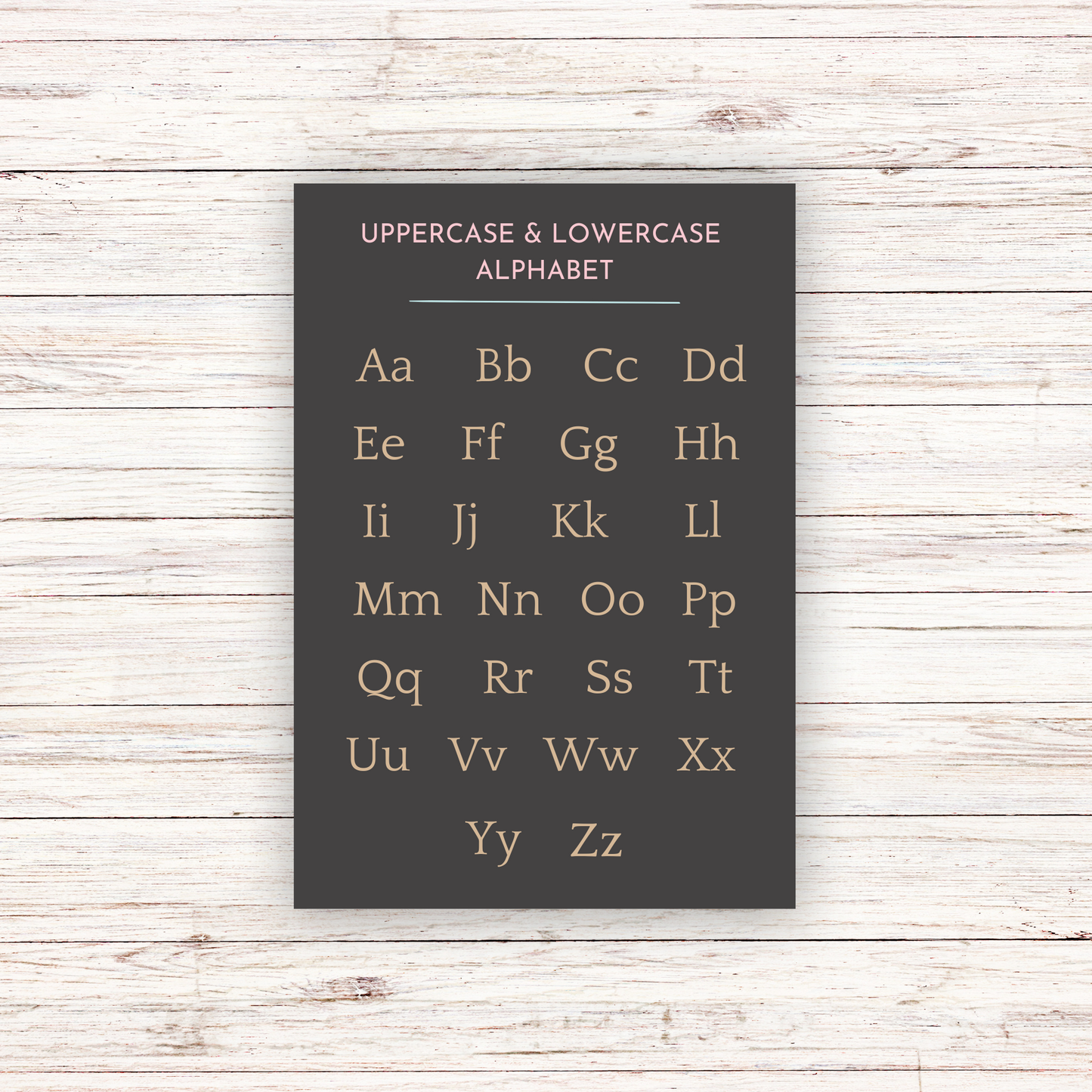 Uppercase and Lowercase Poster Set of 2