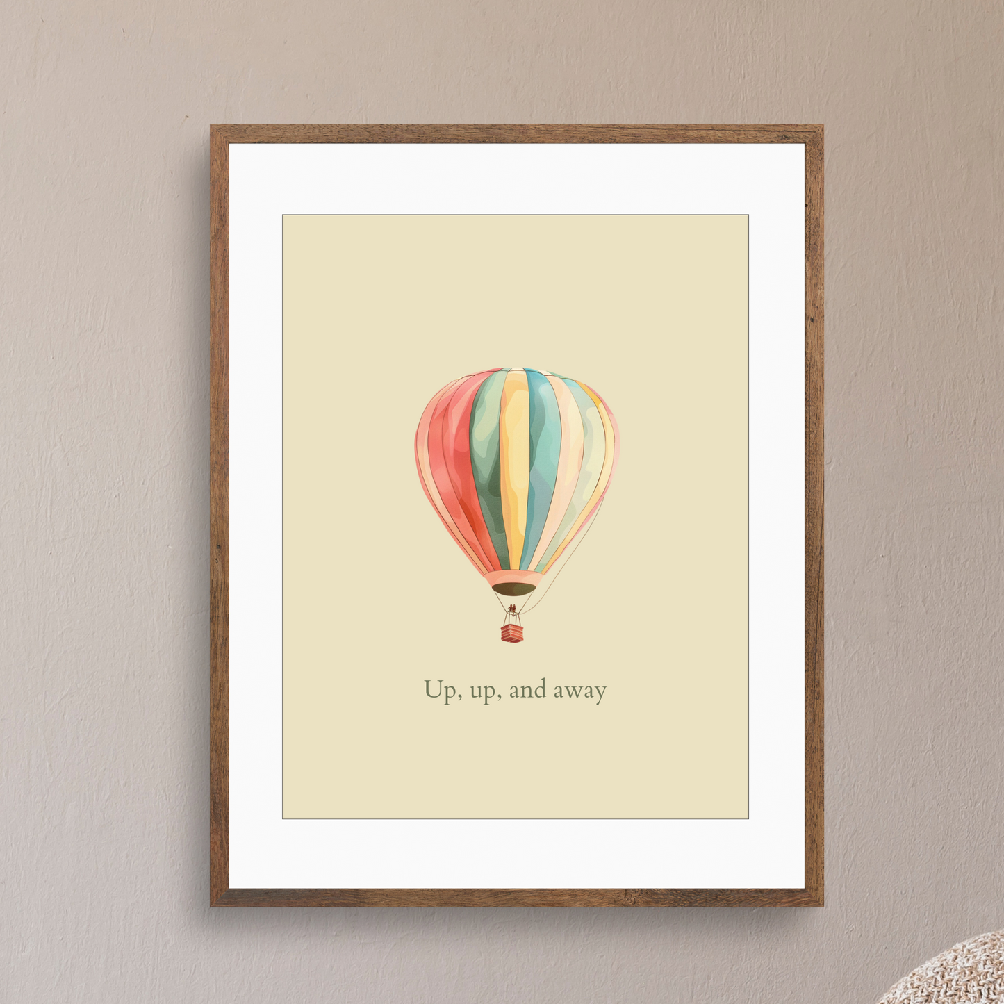 Up, up, and away - Hot Air Balloon Poster