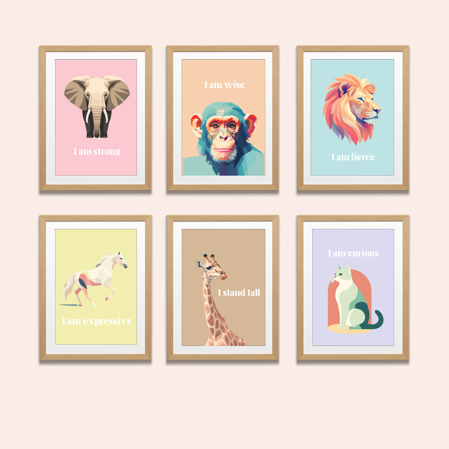 Animal Affirmation Posters - Set of 6