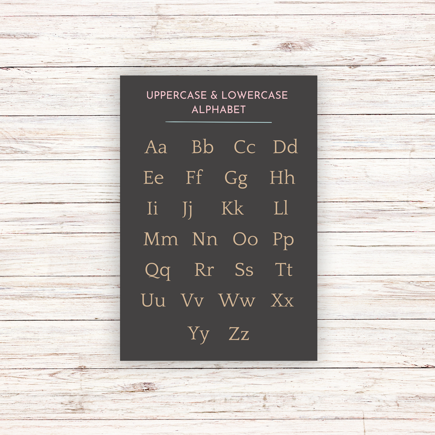 Uppercase and Lowercase Poster Set of 2