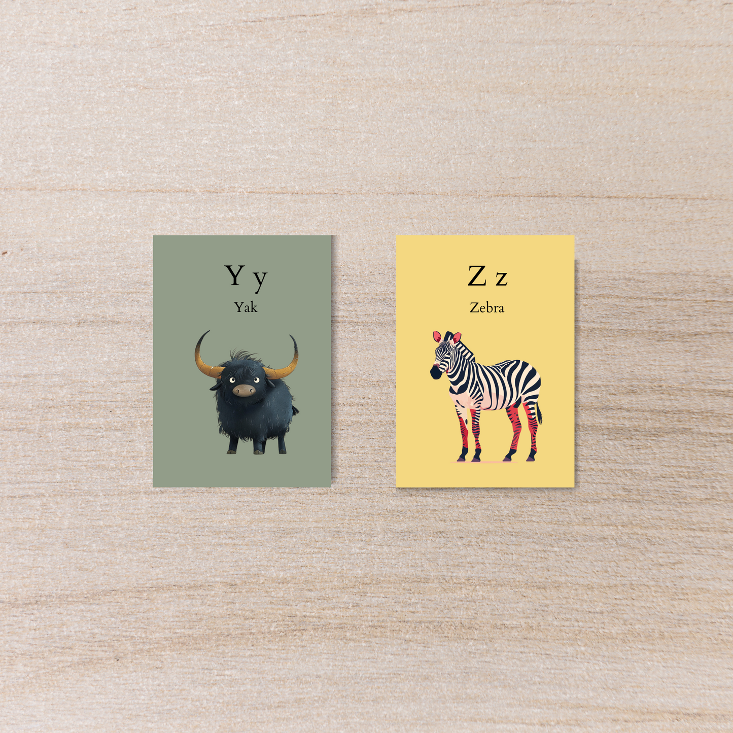 A - Z Animal Alphabet Flashcards