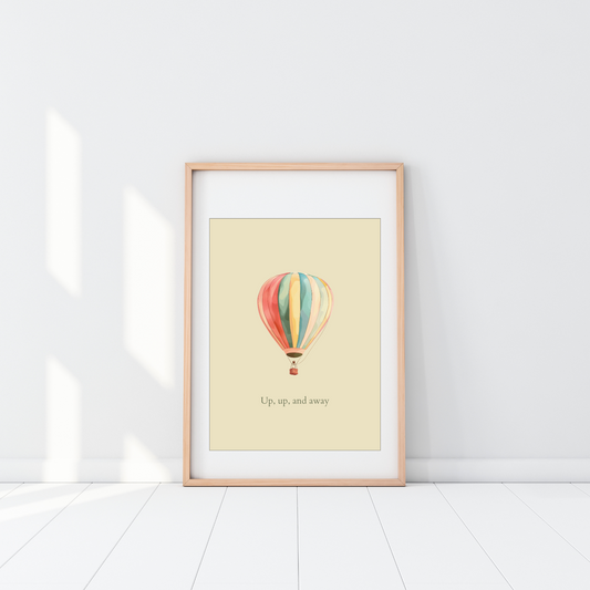 Up, up, and away - Hot Air Balloon Poster