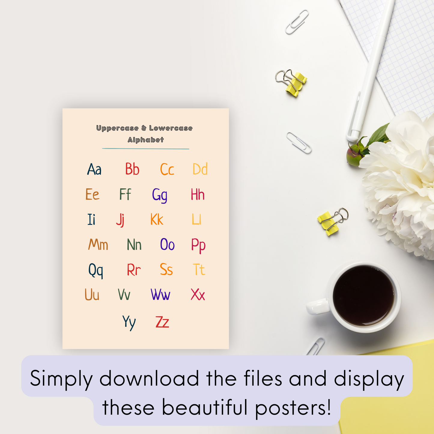 Uppercase and Lowercase Poster Set of 2