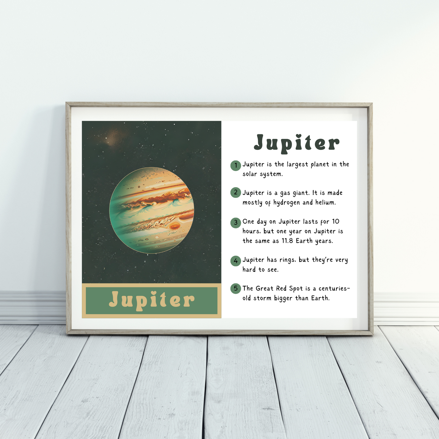Educational Planet Poster - Set of 12