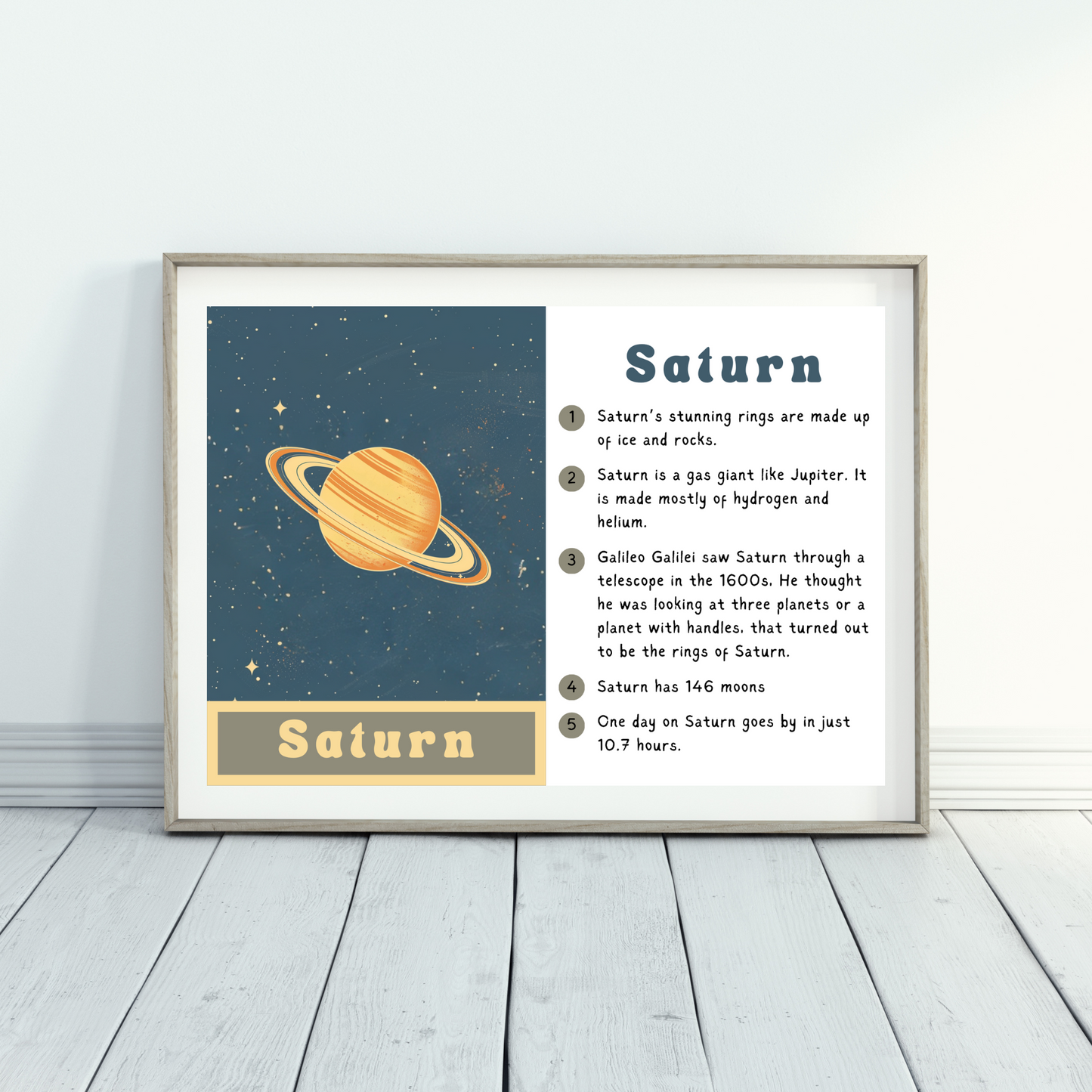Educational Planet Poster - Set of 12
