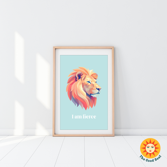 I Am Fierce Affirmation Poster