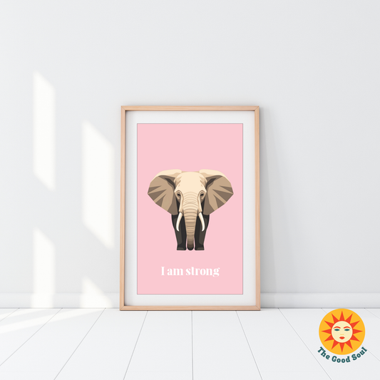 I Am Strong Affirmation Poster
