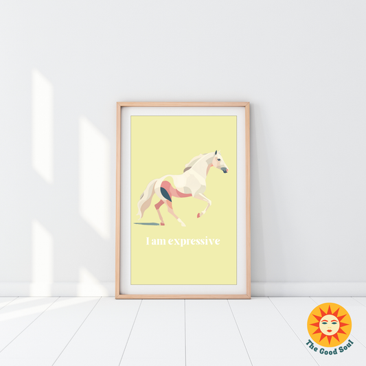 I Am Expressive Affirmation Poster
