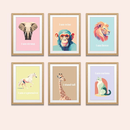 Animal Affirmation Posters - Set of 6